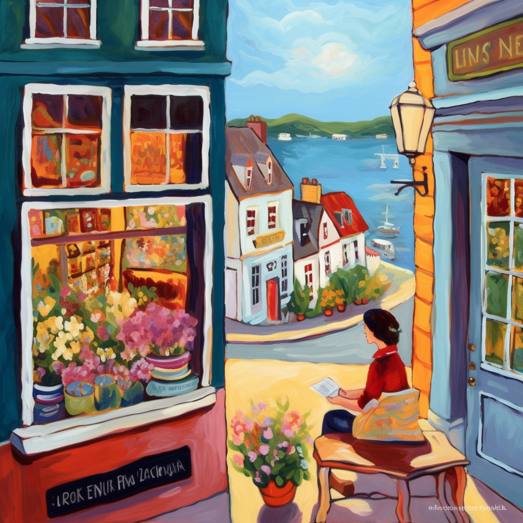 Brushstrokes and Bookshelves
